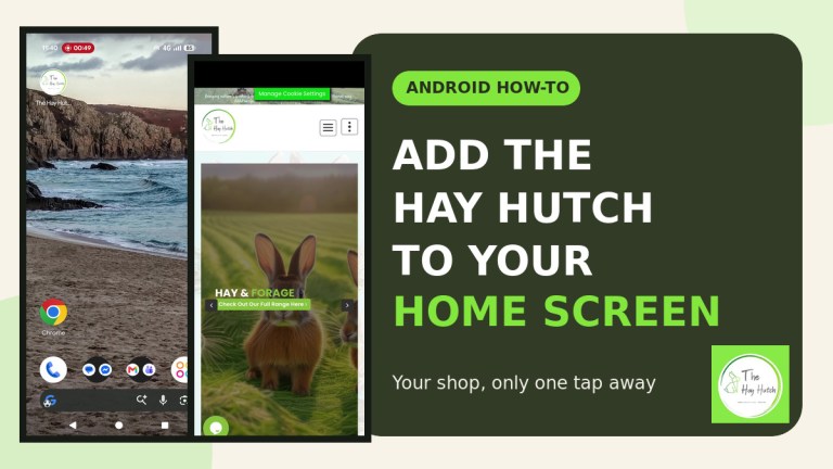 add The Hay Hutch to your Android home screen