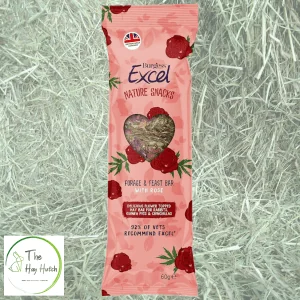 Burgess Excel Forage & Feast Hay Bar with Rose – 60g